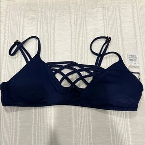 Navy Blue Lspace Top